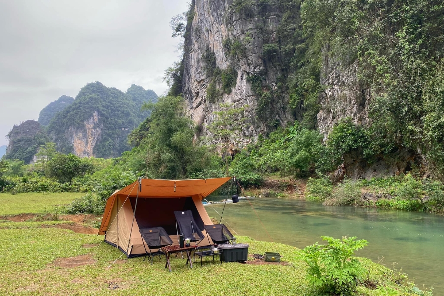 cắm trại Mỏ Mạ
