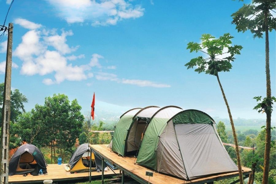 khu cắm trại gia đình