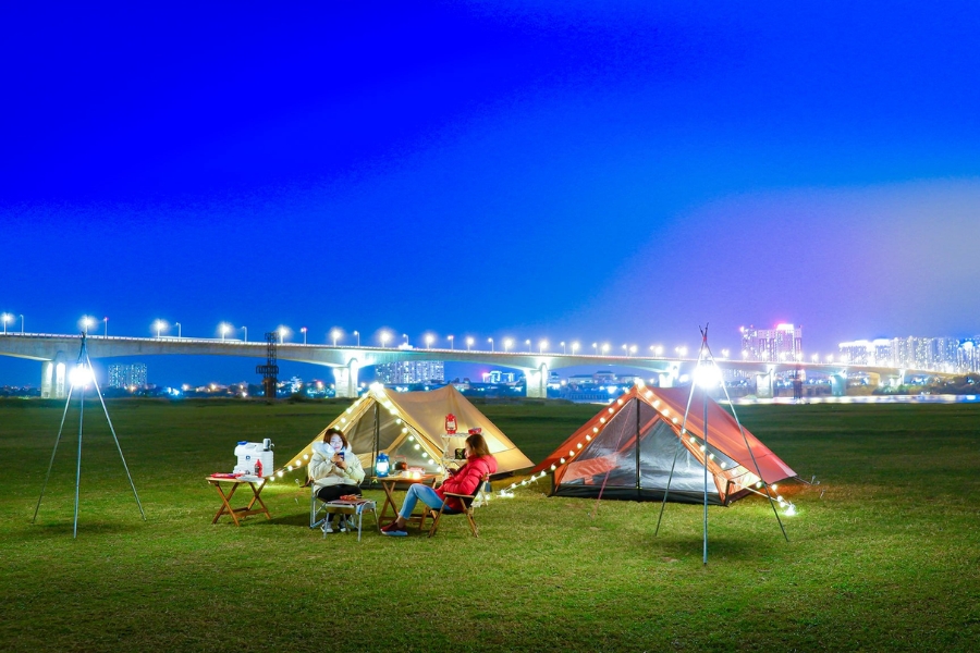 cắm trại dịp nghỉ lễ